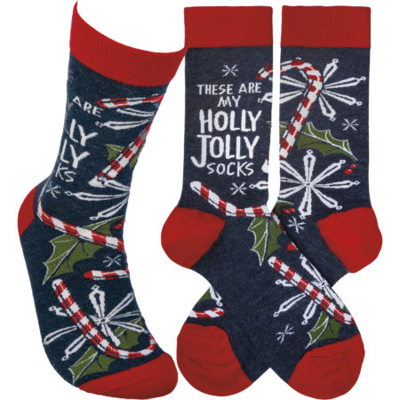 Socks - These Are My Holly Jolly Socks