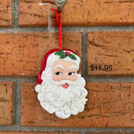 Raz 4.5" Santa Face Christmas Ornament