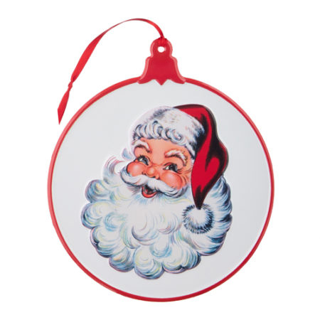 No Place Like Home - 24cm/9.5" Santa Wall Ornament