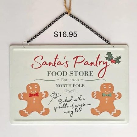 Santa’s pantry sign