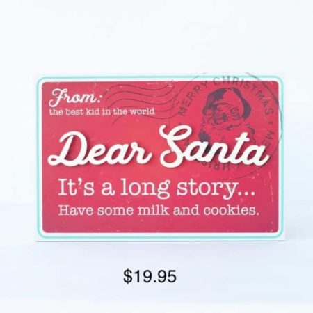 Dear Santa wall decor