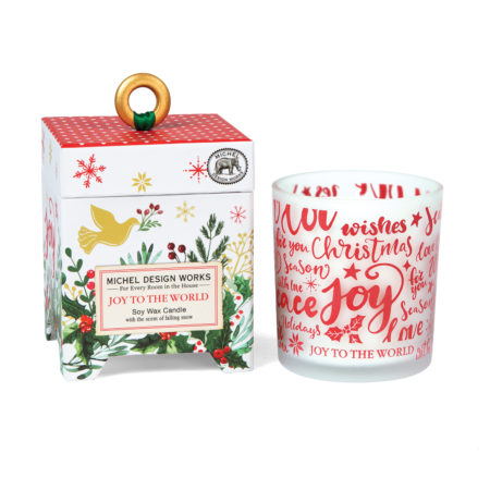 CANDLE SOY WAX JOY TO THE WORLD MICHEL DESIGN WORKS