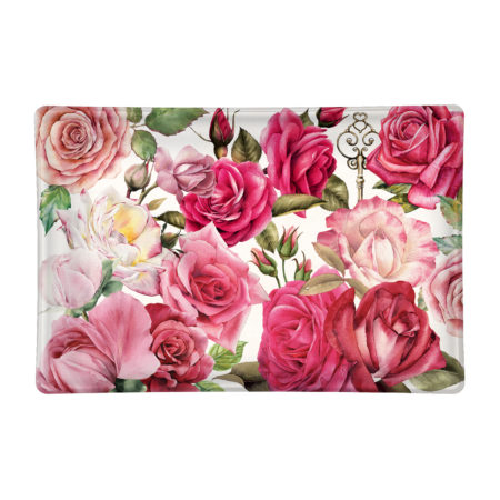 GLASS RECTANGLE SOAP DISH ROYAL ROSE MICHEL DESIGN WORKS