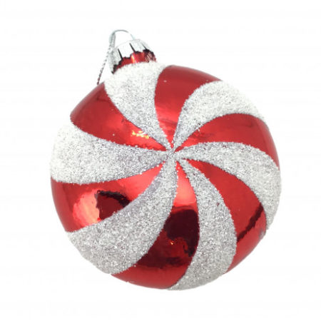 RED WHITE CANDY SWIRL HANGING