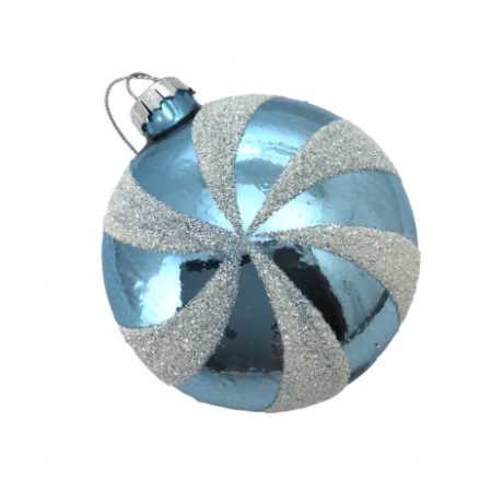 BLUE WHITE CANDY SWIRL HANGING