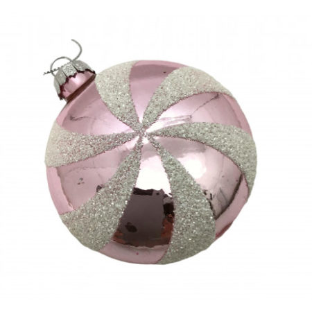 PINK WHITE CANDY SWIRL HANGING