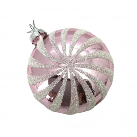 PINK WHITE CANDY SWIRL HANGING