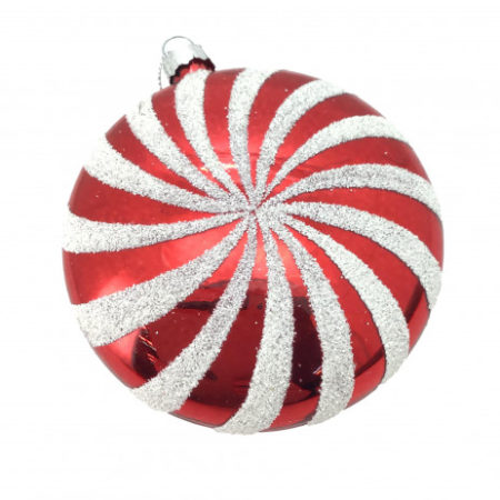 RED WHITE THIN SWIRL