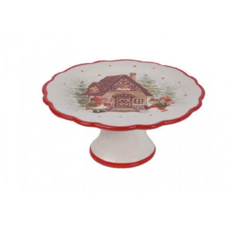 CHRISTMAS SCENE CAKE STAND