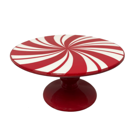 20cm peppermint swirl cake stand