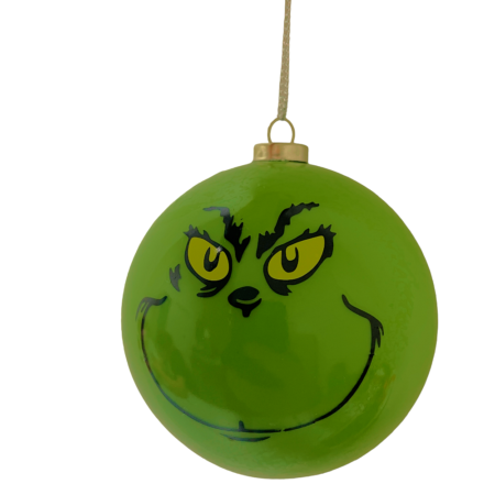 Green elf bauble 75mm