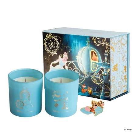 DISNEY CANDLE TWIN PACK CINDERELLA & JAQ & GUS