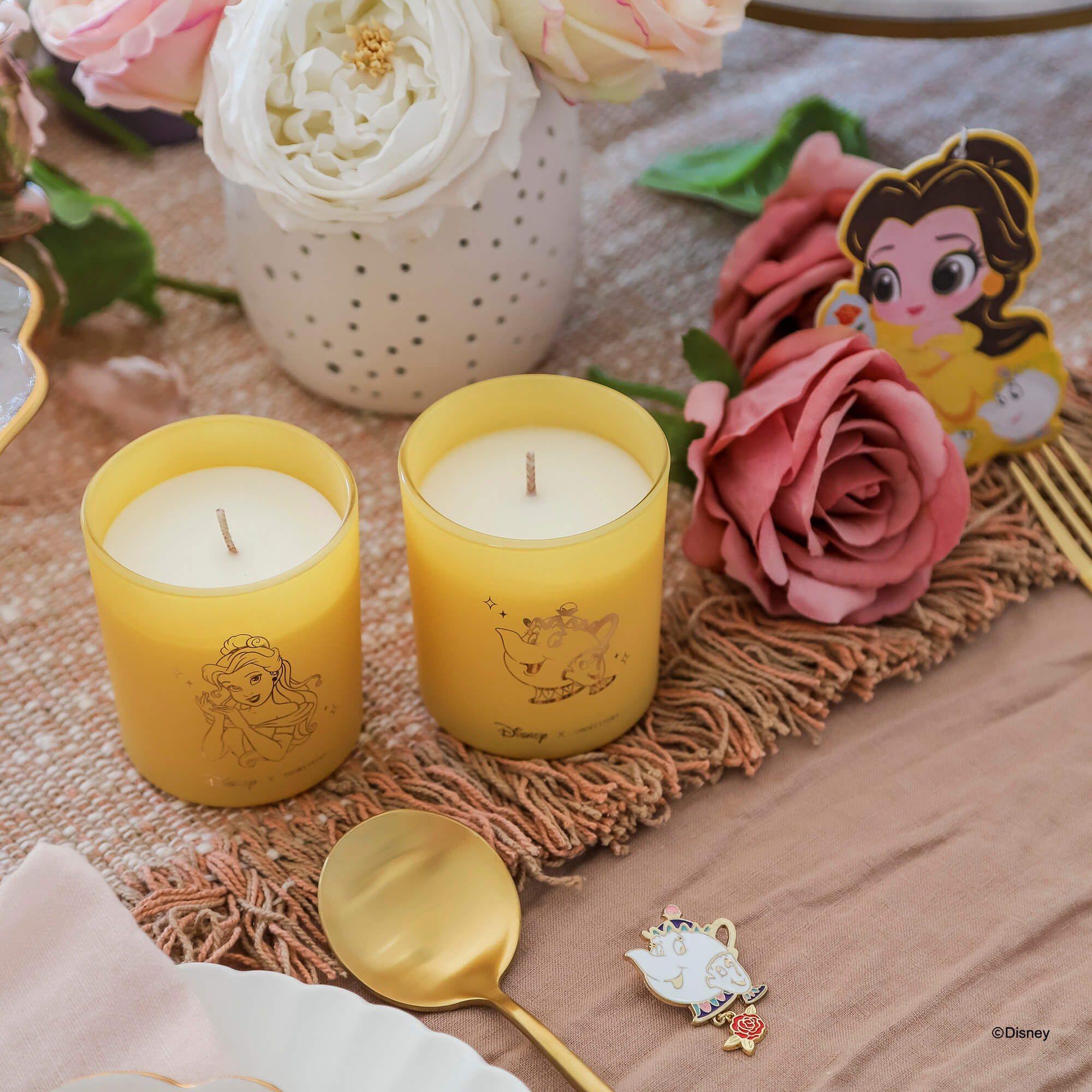 DISNEY CANDLE TWIN PACK BELLE & MRS POTTS & CHIP - Image 4