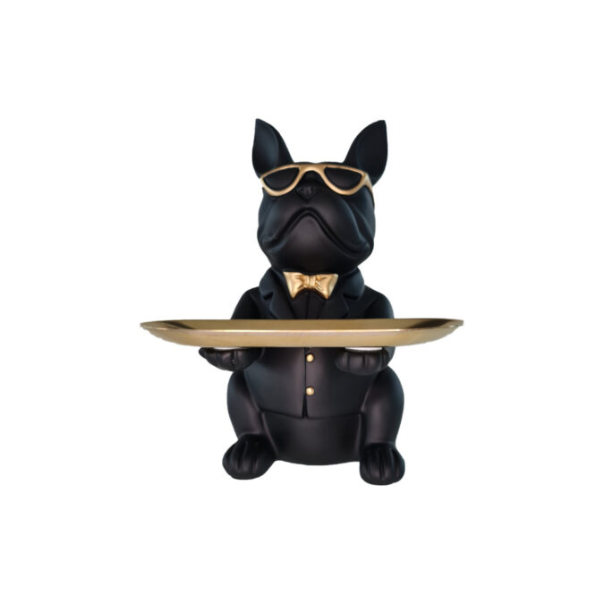 Bulldog Tray Rectangle, Black