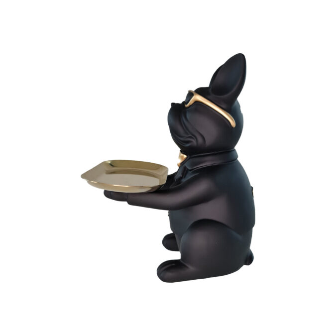 Bulldog Tray Rectangle, Black - Image 3