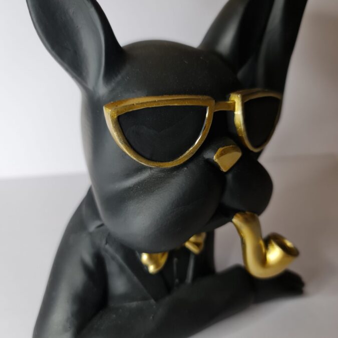Bulldog w/Pipe Tray, Black - Image 2