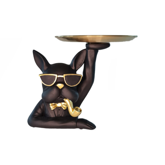 Bulldog w/Pipe Tray, Black