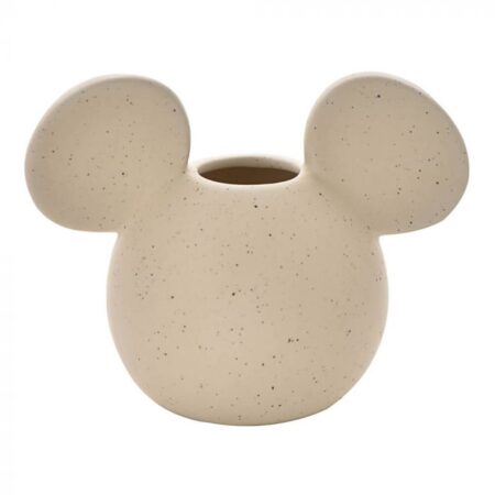 DISNEY HOME: MICKEY HEAD VASE NATURAL SPECKLE