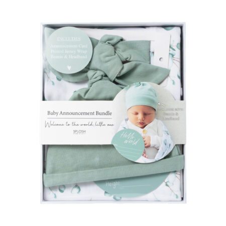 Baby Announcement Set Eucalyptus