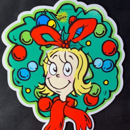 Dr Seuss Cindy Lou Wreath Acrylic Indoor Sign 40cm