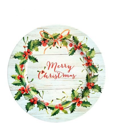 Retro Tin Plate Holly