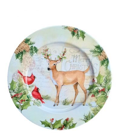 Retro Tin Plate Reindeer