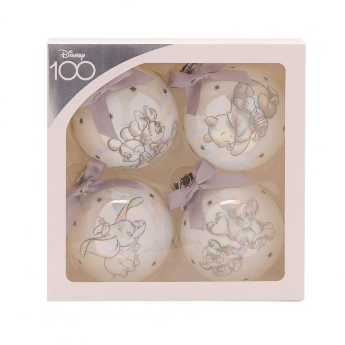 DISNEY 100 CHRISTMAS BAUBLES LOVE (SET OF 4) - Image 8