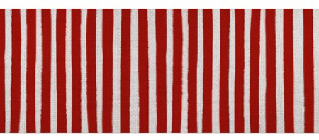 RED STRIPE CHRISTMAS TABLE RUN