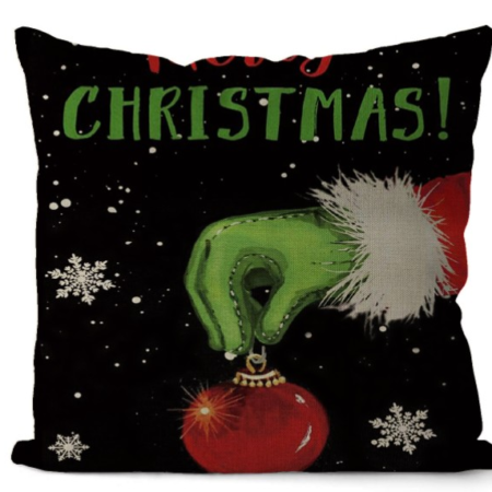 BLACK G HAND CUSHION