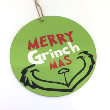 GREEN MERRY GRINCHMAS HANGING
