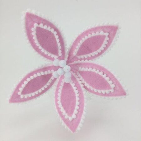 PINK WHITE RETRO FLOWER