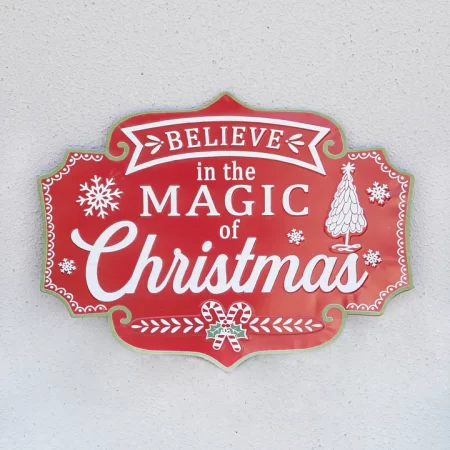 MAGIC OF CHRISTMAS METAL SIGN 61CM