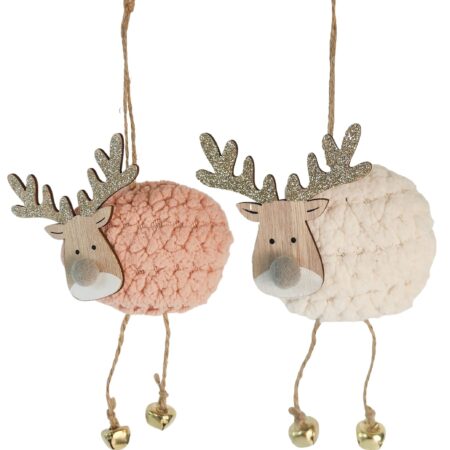 Cute Knitted Reindeer Hanging Decoration