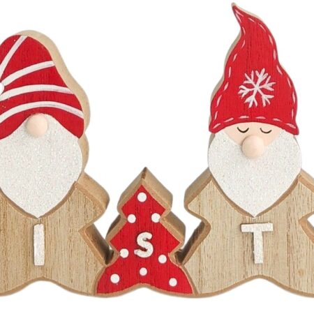 Quirky Wooden Tomte Santa Christmas Sign