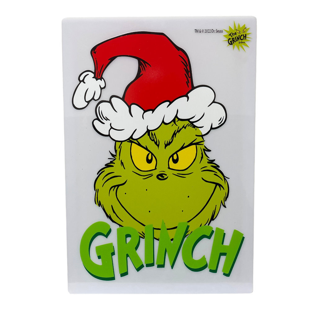 The Grinch Acrylic Sign 35 x 24cm