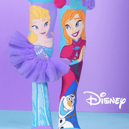Anna and Elsa frozen Mad Mia socks