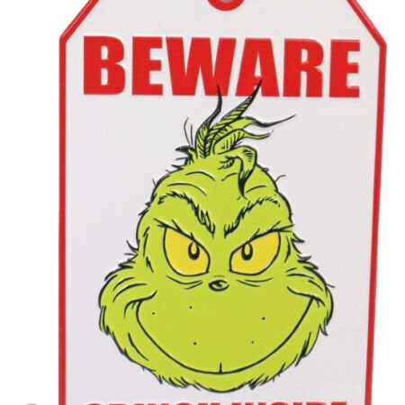 DOOR HANGER SIGN GRINCH INSIDE