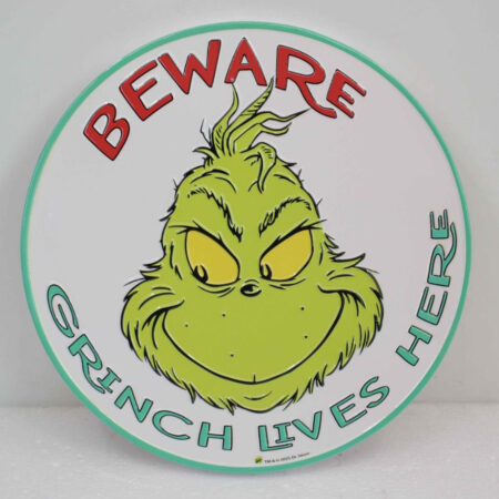 ROUND BEWARE GRINCH LIVE HERE