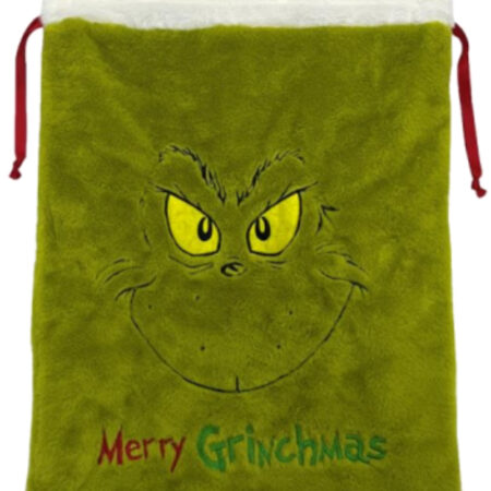 Green monster christmas sack